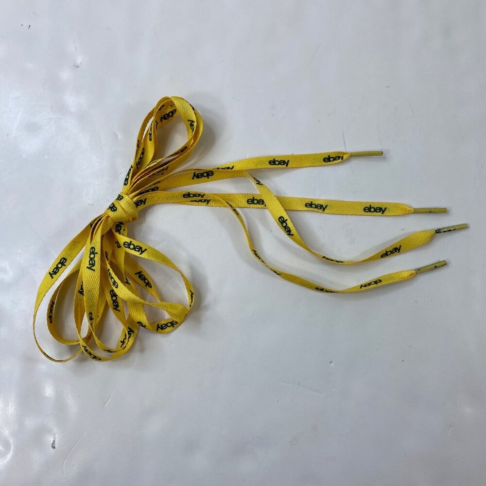 Yellow eBay Branded Shoelaces 65 Inches Long eBayana